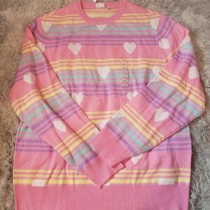 Colorful Heart Pattern Kids Pajamas